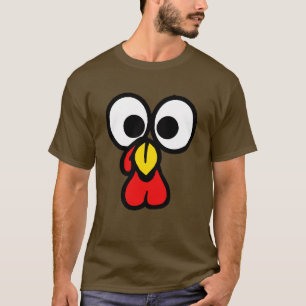 Camiseta Engraçado Turquia de olhos grandes encara o dia de