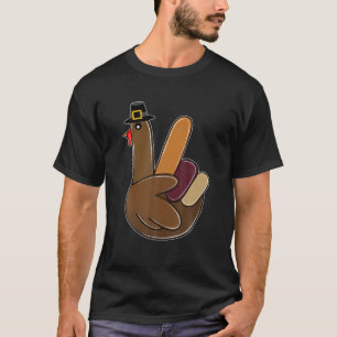 Camiseta Engraçado Turquia Mande Ação de Graças Peregri