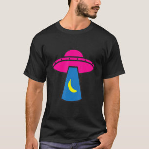 Camiseta Engraçado Ufo Ovni Abdução De Um Saucer Voador De 
