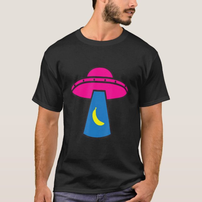 Camiseta Engraçado Ufo Ovni Abdução De Um Saucer Voador De  (Frente)