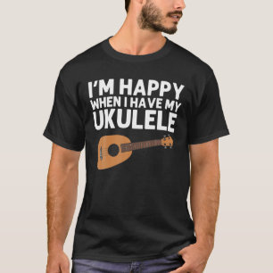 Camiseta Engraçado Ukulele Gift Para Homens Mulheres Instru