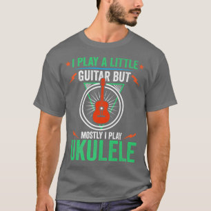 Camiseta Engraçado Ukulele Retro Pequeno Violão Guitarrista