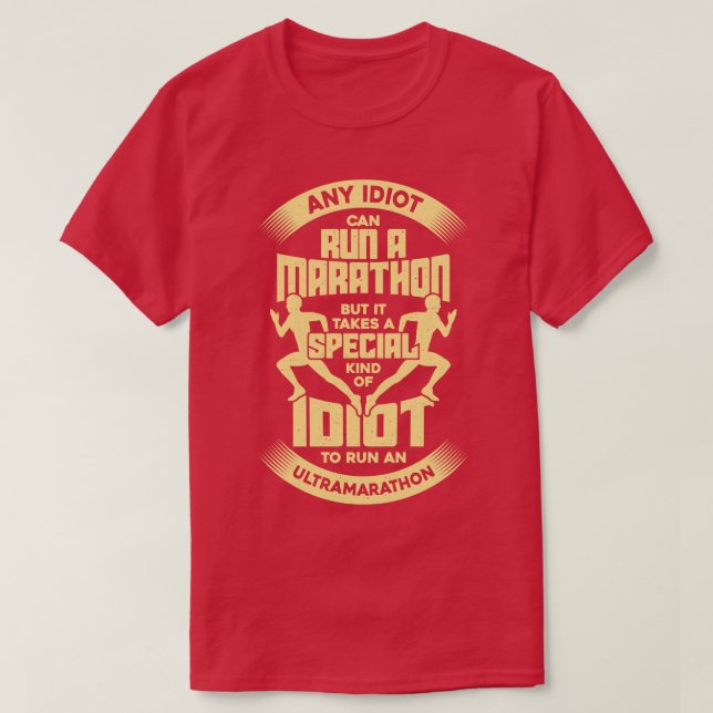 Camiseta Engraçado Ultra Maratona Correndo Maratonista Pres (Frente do Design)