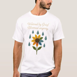 Camiseta Engraçado, uma flor cresceu de luto