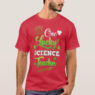 Camiseta Engraçado Uma Rua De Professores De Ciência Sortud