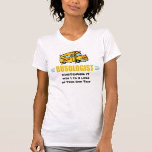 Camiseta Engraçado, Umor Humorístico do Ônibus Escolar Amar