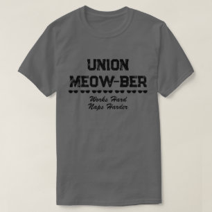 Camiseta Engraçado União Meow-ber