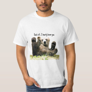 Camiseta Engraçado Urso cita Camisa-T