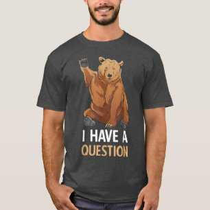 Camiseta Engraçado Urso Engraçado Urso Humor Período de Per