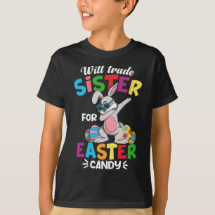 Camiseta Engraçado Vai Trocar Irmã Por Doces De Páscoa Dabb