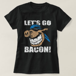 Camiseta Engraçado Vamos Bacon Hog Design Parody Ir Brandon