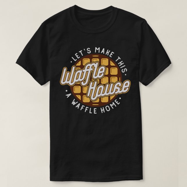Camiseta Engraçado... vamos fazer uma wafffffffffffffffffle (Frente do Design)