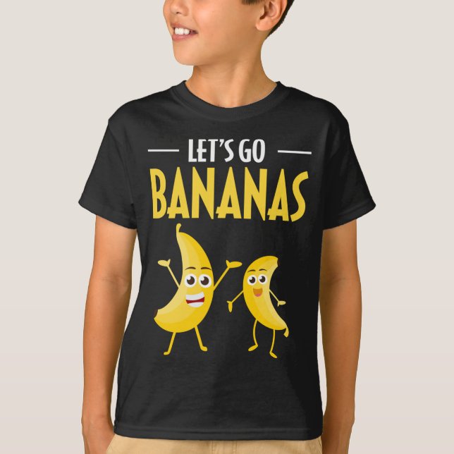 Camiseta Engraçado Vamos Vai Banana Humor Banana Fruta trop (Frente)