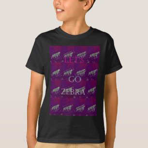 Camiseta Engraçado Vamos Zebra Hakuna Matata motif Design C