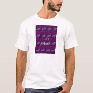 Camiseta Engraçado Vamos Zebra Hakuna Matata motif Design C