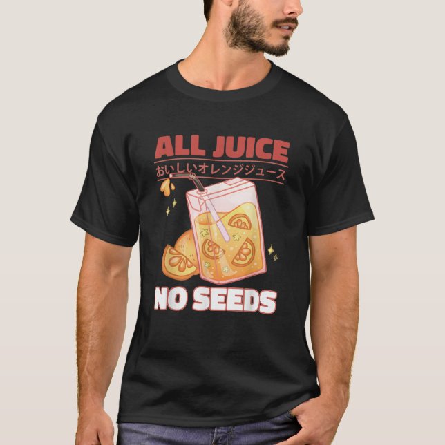 Camiseta Engraçado Vasectomia Todo Sumo Sem Sementes (Frente)