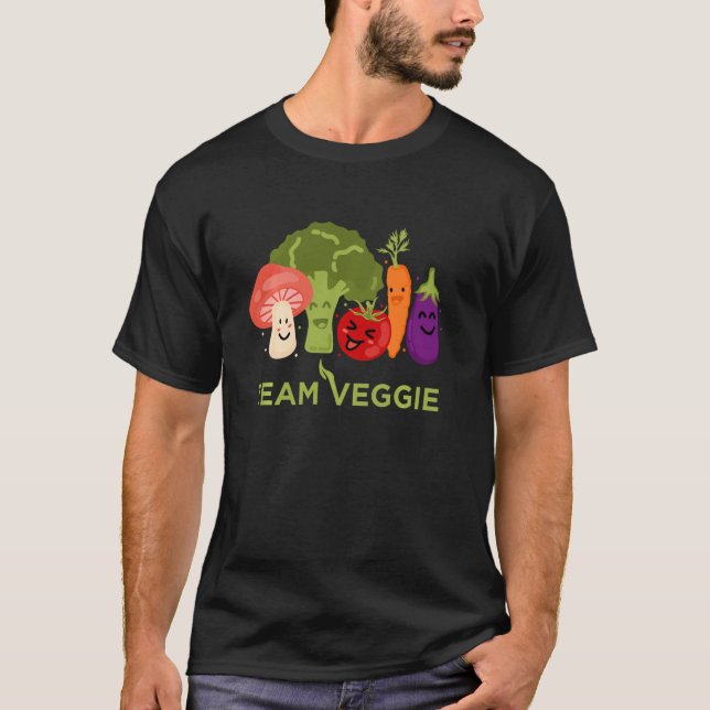 Camiseta Engraçado Veggie Para Homens Mulheres Crianças Veg (Frente)