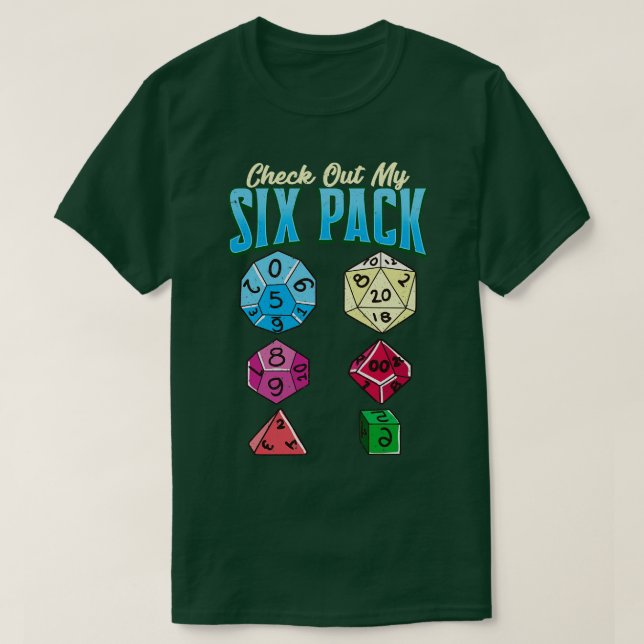 Camiseta Engraçado, veja meu jogo de dados de jogos RPG (Frente do Design)