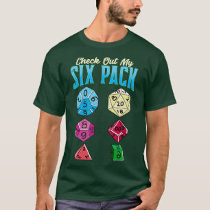 Camiseta Engraçado, veja meu jogo de dados de jogos RPG