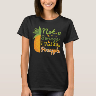 Camiseta Engraçado Verão Não é um dedo, eu gosto de abacaxi