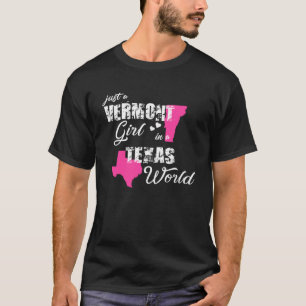 Camiseta Engraçado Vermont Shirts Apenas uma garota Vermont