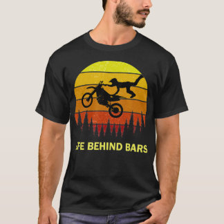 Camiseta Engraçado Vida Por Trás Dos Bares Motocross Dirtbi