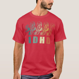 Camiseta Engraçado Vintage Adhd Autismo Saúde Mental Consci