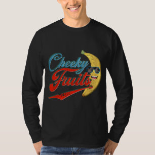 Camiseta Engraçado Vintage Banana Óculos escuros Presente d
