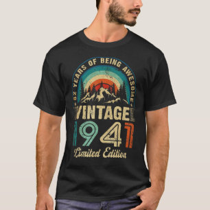 Camiseta Engraçado Vintage de 82 anos 1941 82º presente de