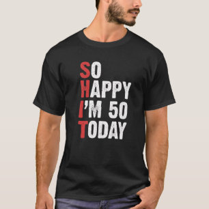 Camiseta Engraçado Vintage De Aniversário De 50 Anos Tão Fe