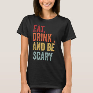 Camiseta Engraçado Vintage Halloween, humor retrorista Coma