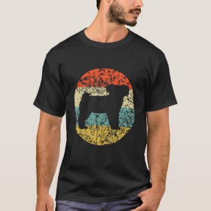 Camiseta Engraçado Vintage Pug Silhout Para Cachorros Que