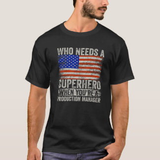 Camiseta Engraçado Vintage Tee Do Super Herói Do Production