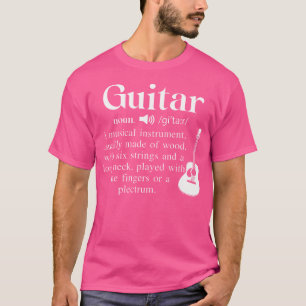 Camiseta Engraçado Violão De Música Nova Definição Para Orq