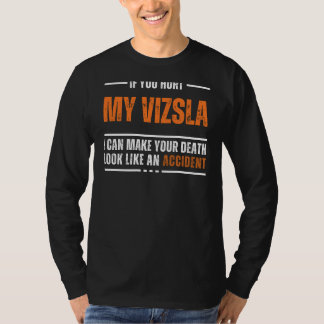 Camiseta Engraçado Vizsla Lover Tee - Design dourada e Hila