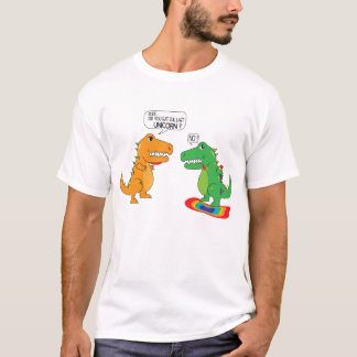 Camiseta Engraçado Você Comeu O Último Dinossauro Do Unicór