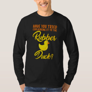 Camiseta Engraçado Você Tentar Explicar Para O Pato De Borr