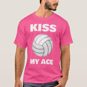 Camiseta Engraçado Voleibol Beija Meu Céu Com Ditos