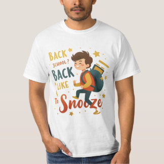 Camiseta Engraçado voltar ao Tee de Cartoon da Escola - Hum