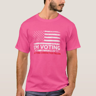 Camiseta Engraçado Voto para o condenado à votação 20
