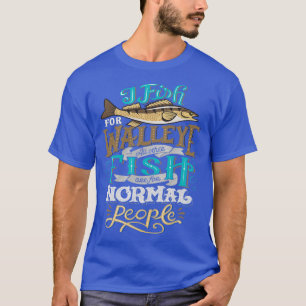 Camiseta Engraçado Walleye caçando Vintage