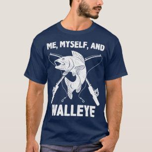 Camiseta Engraçado Walleye Pesca Pun Pó Pescador Dizendo Pe
