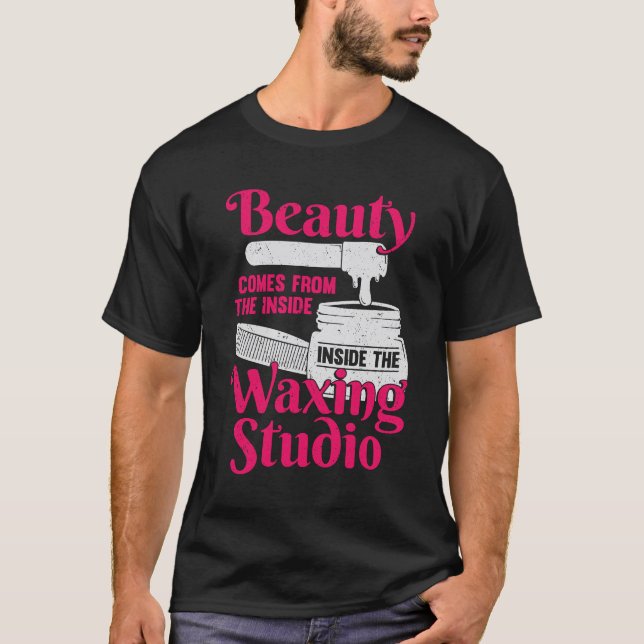 Camiseta Engraçado Waxing Studio Esthetician Gift (Frente)