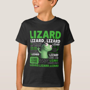 Camiseta Engraçado Weircore Animal Men Lizard Lizard Liz