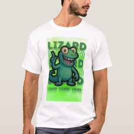 Camiseta Engraçado Weirdcore Lizard Lizard Meme T-Shirt