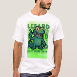 Camiseta Engraçado Weirdcore Lizard Lizard Meme T-Shirt