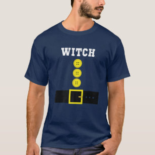 Camiseta Engraçado WITCH anão anão do dia das bruxas Des