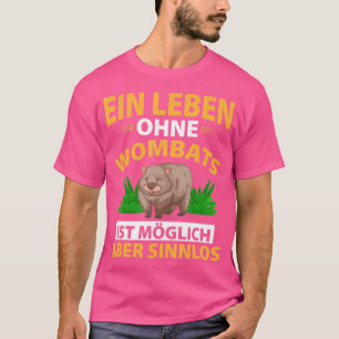 Camiseta Engraçado Wombat Dizendo Bagtier