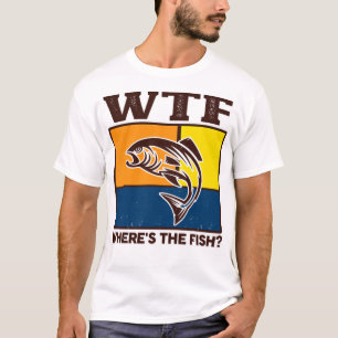 Camiseta Engraçado Wtf Onde O Pescador De Peixes