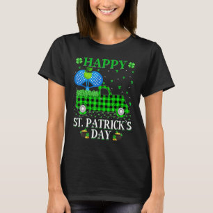 Camiseta Engraçado Xadrez Buffalo Verde Caminhão Rua Padel.